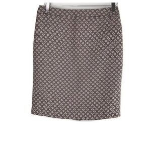Halogen Women's‎ Straight Pencil Skirt Business Career Diamond Pattern Size 6